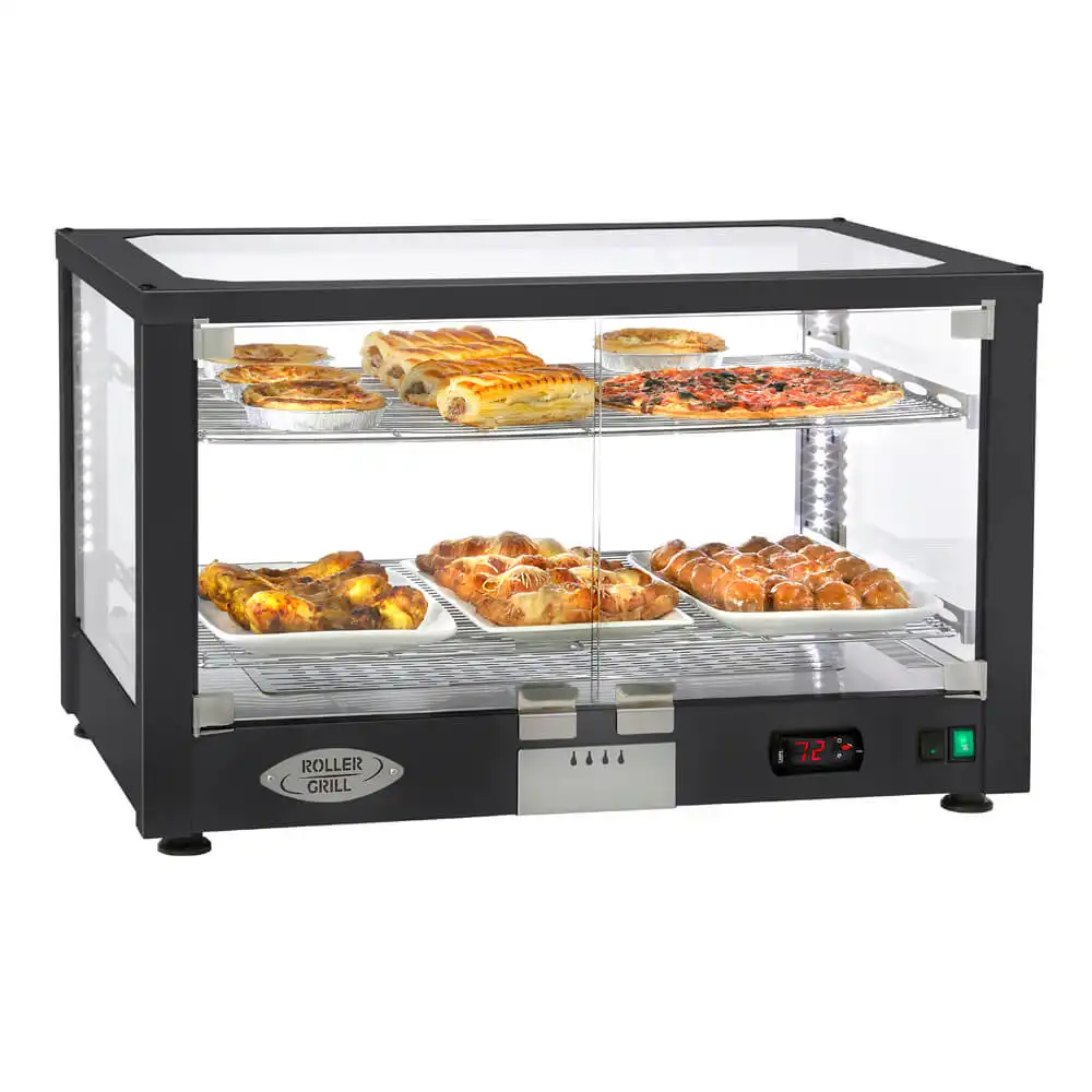 Βιτρίνα θερμαινόμενη ROLLER GRILL WD780SN μαύρη (010.1033)