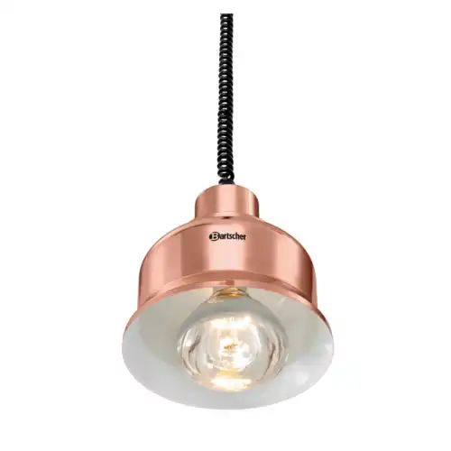 Θερμαντική λυχνία με σύστημα αιώρησης - ανύψωσης χάλκινη (114274)