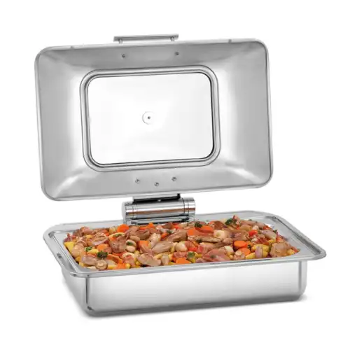 Chafing Dish Flexible για GN1/1 με soft close & παράθυρο ελέγχου (500507)