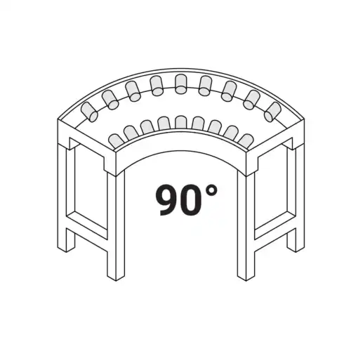 Ραουλιέρα γωνιακή 90° 1100mm (509737)