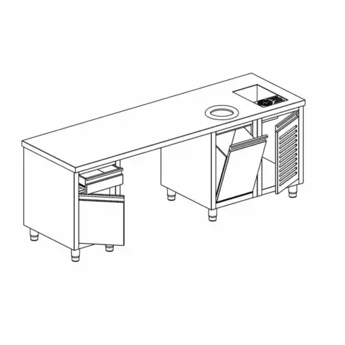 ΕΡΜΑΡΙΟ ΚΑΦΕ ΜΕ 1 ΠΟΡΤA, 1 ΣΥΡΤΑΡΙ, 1 ΑΜΠΑΡΙ, RINSER, ΚΑΙ ΚΕΝΟ ΓΙΑ ΨΥΓΕΙΟ 90X52X87 ΧΩΡΙΣ ΠΑΝΩΣΗΚΩΜΑ