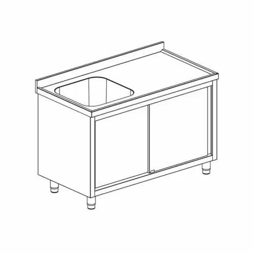 ΛΑΝΤΖΑ ΚΛΕΙΣΤΗ ΜΕ ΜΙΑ ΓΟΥΡΝΑ 40Χ40 ΑΡΙΣΤΕΡΑ ΚΑΙ ΣΥΡΟΜΕΝΕΣ ΠΟΡΤΕΣ