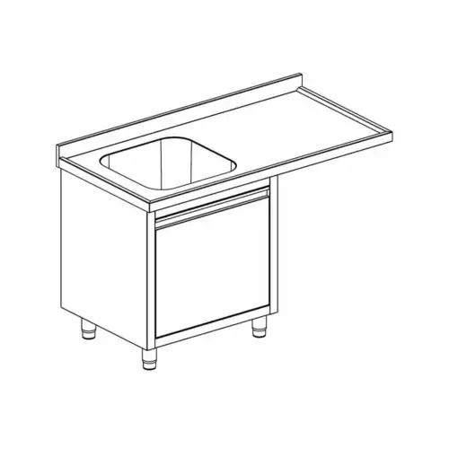 ΛΑΝΤΖΑ ΚΛΕΙΣΤΗ ΜΕ ΘΕΣΗ ΠΛΥΝΤΗΡΙΟΥ, ΜΙΑ ΓΟΥΡΝΑ 50Χ50 ΑΡΙΣΤΕΡΑ ΚΑΙ ΑΝΟΙΓΟΜΕΝΗ ΠΟΡΤΑ