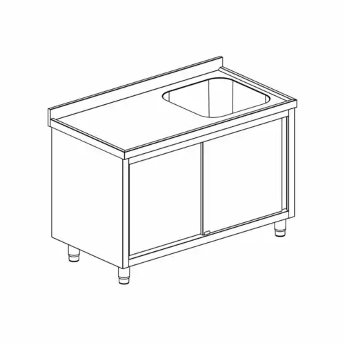 ΛΑΝΤΖΑ ΚΛΕΙΣΤΗ ΜΕ ΜΙΑ ΓΟΥΡΝΑ 50Χ50 ΔΕΞΙΑ ΚΑΙ ΣΥΡΟΜΕΝΕΣ ΠΟΡΤΕΣ