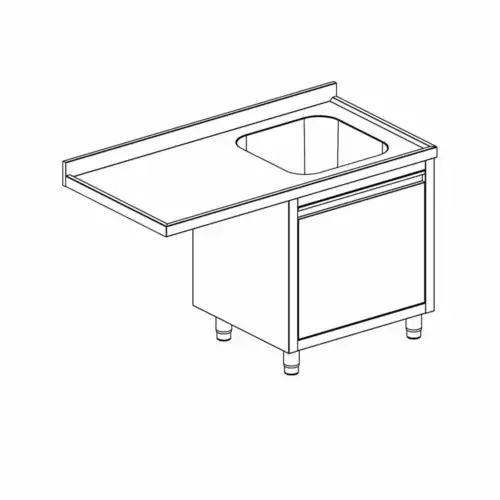 ΛΑΝΤΖΑ ΚΛΕΙΣΤΗ ΜΕ ΘΕΣΗ ΠΛΥΝΤΗΡΙΟΥ, ΜΙΑ ΓΟΥΡΝΑ 50Χ50 ΔΕΞΙΑ ΚΑΙ ΑΝΟΙΓΟΜΕΝΗ ΠΟΡΤΑ