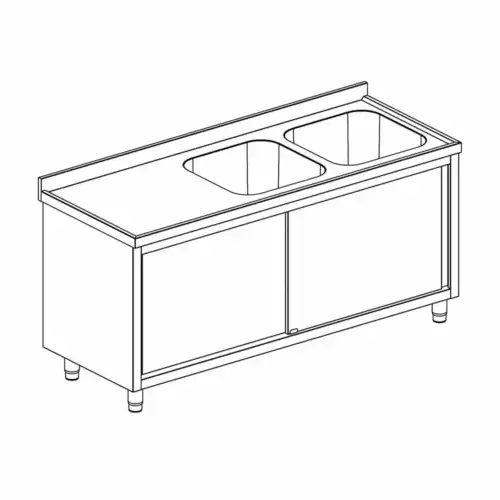 ΛΑΝΤΖΑ ΚΛΕΙΣΤΗ ΜΕ ΔΥΟ ΓΟΥΡΝΕΣ 50Χ50 ΔΕΞΙΑ ΚΑΙ ΣΥΡΟΜΕΝΕΣ ΠΟΡΤΕΣ