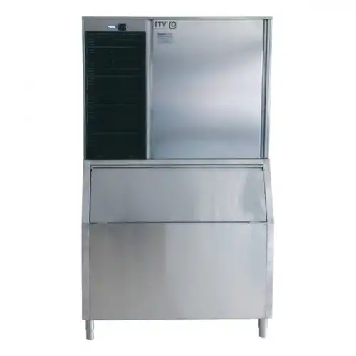 Αποθήκη Inox για παγομηχανή ελληνικής κατασκευής (SILO MR400)