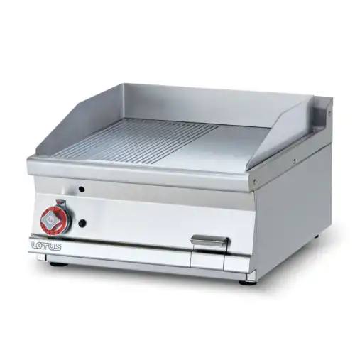 Πλατώ αερίου μεσαίο 1/2 λείο 1/2 ραβδωτό Superchrom (FTLRT-76GS)