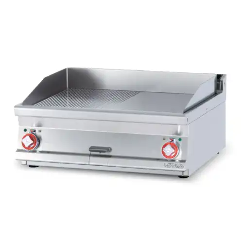 Πλατώ ηλεκτρικό διπλό 1/2 λείο & 1/2 ραβδωτό Superchrom (FTLRT-78ETS)