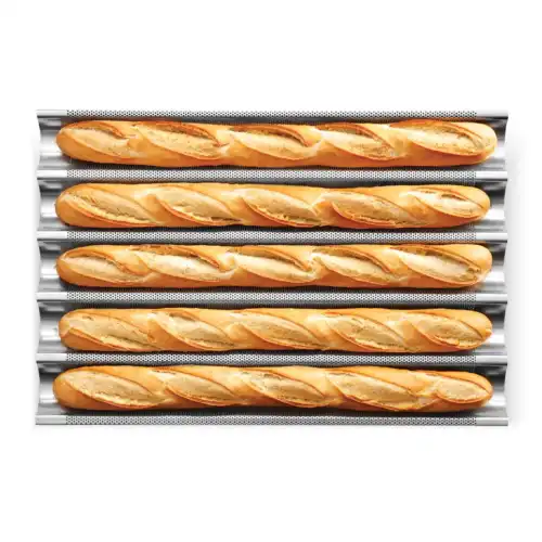 Ταψί αντικολλητικό αλουμινίου για μπαγκέτες (T42)