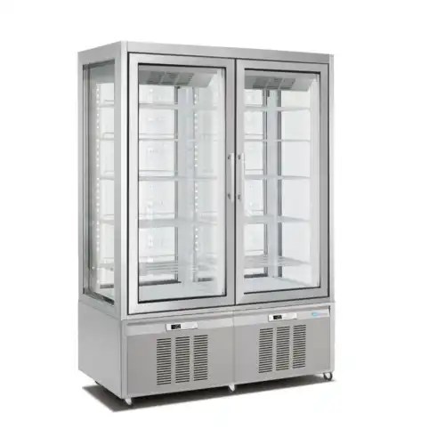 Βιτρίνα κατάψυξη - συντήρηση πανοραμική διπλή 840 lt (7703VNP CLASSICA)