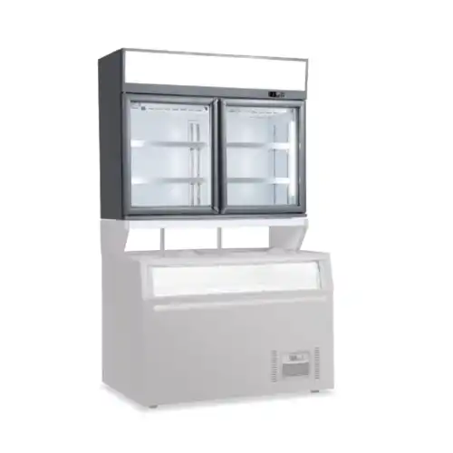 Βιτρίνα κατάψυξης διπλή επιτοίχια 373lt (ALASKA TOP 145)