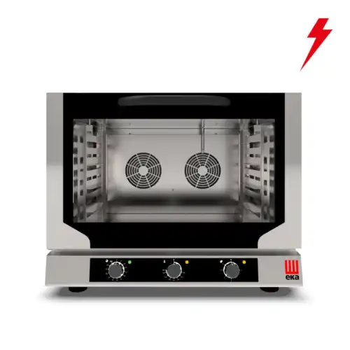Φούρνος ηλεκτρικός κυκλοθερμικός με υγραντήρα 4 θέσεων (600x400mm) ή GN 1/1 (EKF 416 NUD)