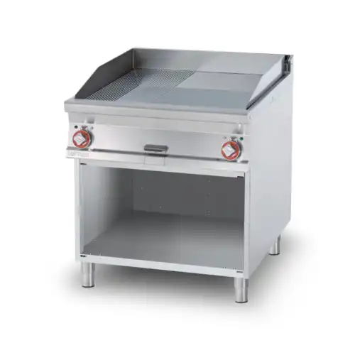 Πλατώ επιδαπέδιο ηλεκτρικό διπλό 1/2 λείο & 1/2 ραβδωτό (FTLR-98ET)