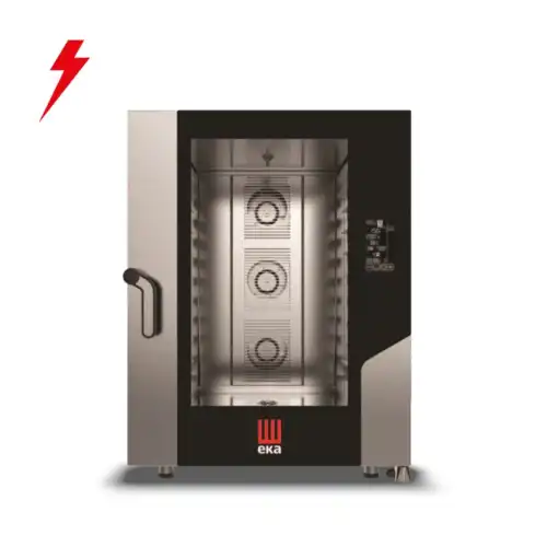 Φούρνος κυκλοθερμικός 10 θέσεων GN 2/1 απευθείας ψεκασμού με ενσωματωμένο πλύσιμο (MKF 1021 BM)