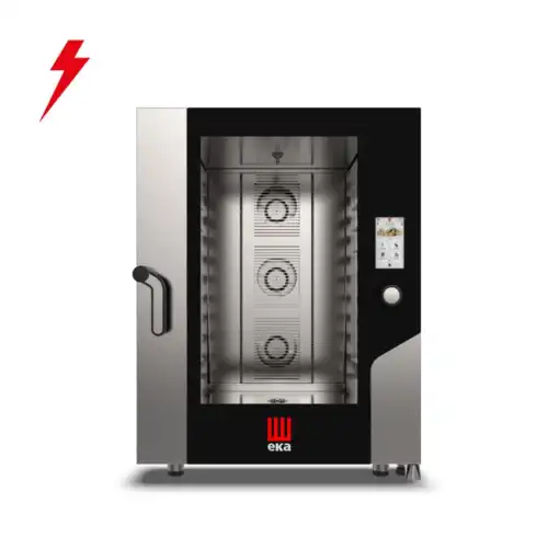 Φούρνος κυκλοθερμικός 10 θέσεων GN 2/1 απευθείας ψεκασμού με ενσωματωμένο πλύσιμο (MKF 1021 TS)