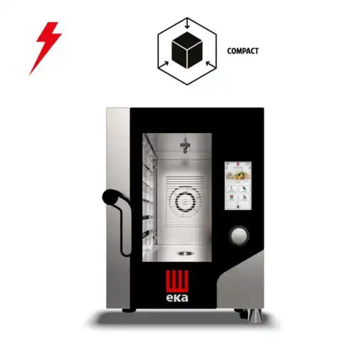 Φούρνος Compact 6 θέσεων GN 1/1 απευθείας ψεκασμού με ενσωματωμένο πλύσιμο (MKF 611 CTS)