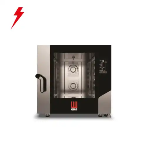 Φούρνος κυκλοθερμικός απευθείας ψεκασμού 6 θέσεων GN 2/1 με ενσωματωμένο πλύσιμο (MKF 621 BM)