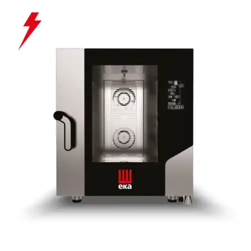 Φούρνος κυκλοθερμικός 7 θέσεων GN 1/1 απευθείας ψεκασμού με ενσωματωμένο πλύσιμο (MKF 711 BM)