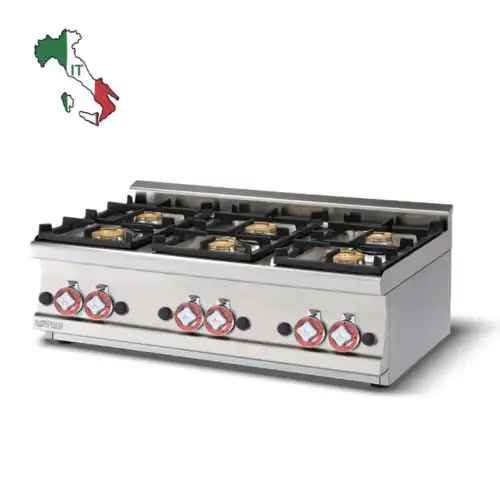 Εστία αερίου εξαπλή (PCT-610G)