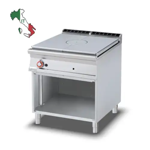 Κουζίνα αερίου επιδαπέδια με ενιαία πλάκα Hot-Top (TP-98G)