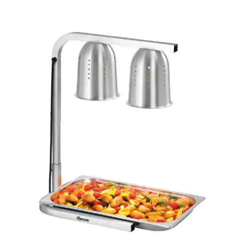 Θερμαντικό με 2 υπέρυθρες λάμπες για GN 1/1 (114282)