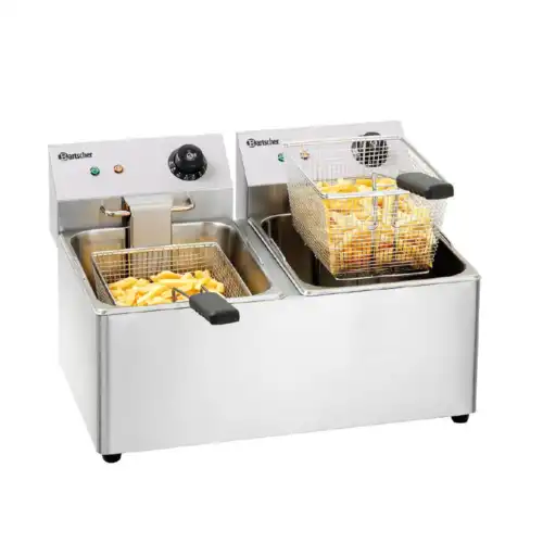 Φριτέζα διπλή ηλεκτρική 8+8 lt (A162812E | SNACK IV)