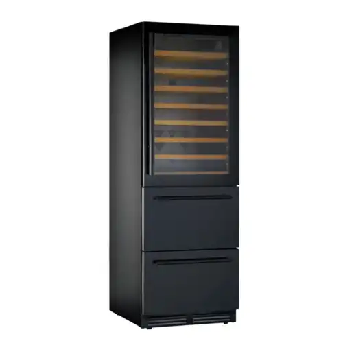 Βιτρίνα κρασιών με συρτάρια (DW190 Black)