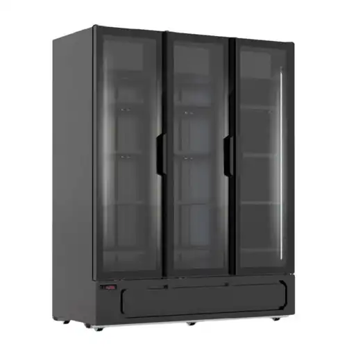 Βιτρίνα συντήρησης τριπλή με ανοιγόμενες πόρτες 1560 lt (MILANO 1620 BLK)