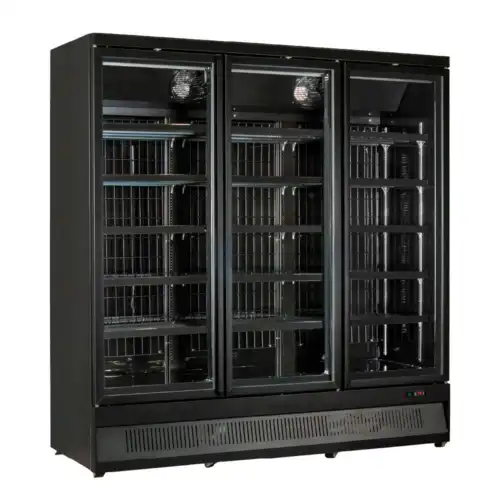 Βιτρίνα συντήρησης τριπλή με ανοιγόμενες πόρτες (MR 188 TN3 BLACK)