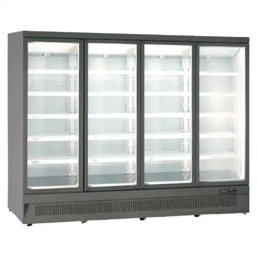 Βιτρίνα συντήρησης τετραπλή με ανοιγόμενες πόρτες (MR 250 TN4 GREY)