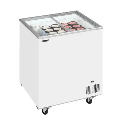 Καταψύκτης με ίσια συρόμενα κρύσταλλα 720x630x892mm (IC201SC)