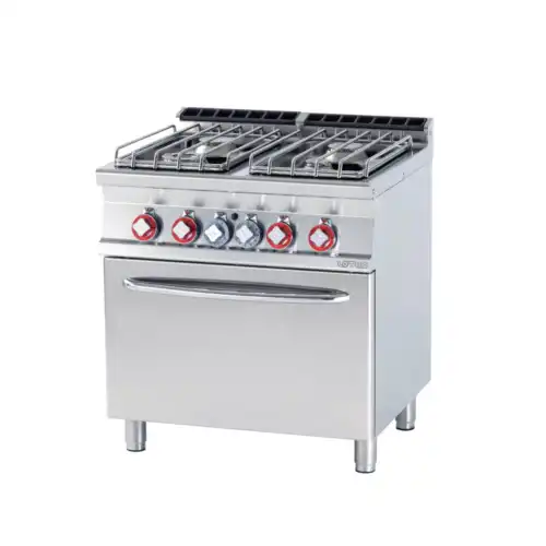 Κουζίνα αερίου 4 εστιών με φούρνο αερίου στατικό (CF4-78GP)