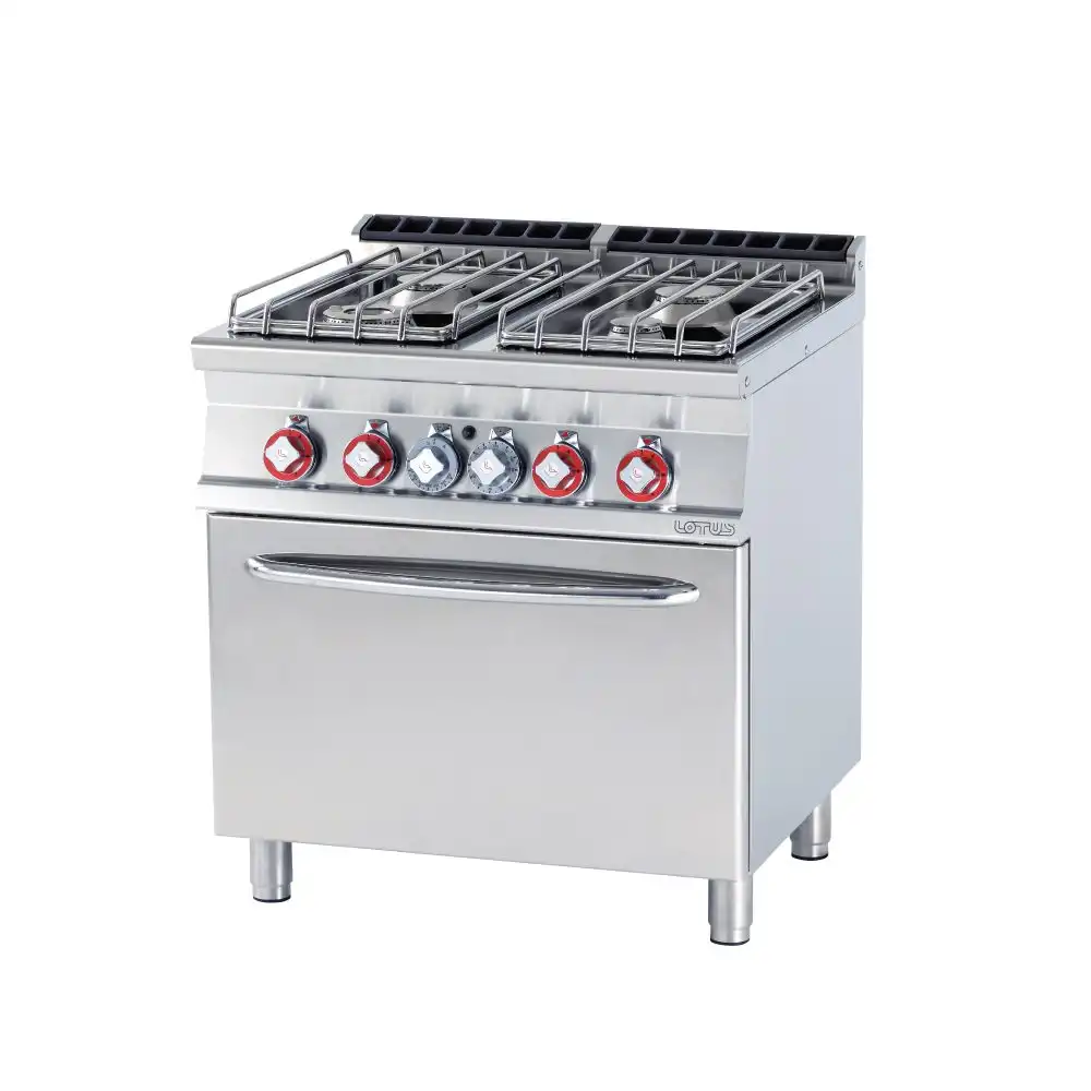 Κουζίνα αερίου 4 εστιών με φούρνο αερίου στατικό (CF4-78GP) - Image 2