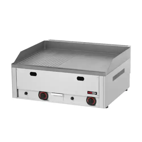 Πλατώ αερίου διπλό 1/2 λείο 1/2 ραβδωτό (FTHR 60 G)