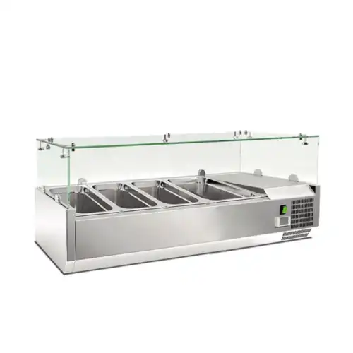 Βιτρίνα Set up μήκους 1200 mm για GN (RWX 1200)