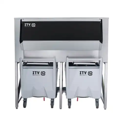 Αποθήκη για παγομηχανή με 2 καρότσια 413+224 Kg (SCD400)