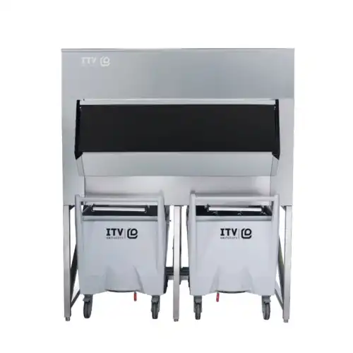 Αποθήκη για παγομηχανή με 2 καρότσια 617+224Kg (SCD600)