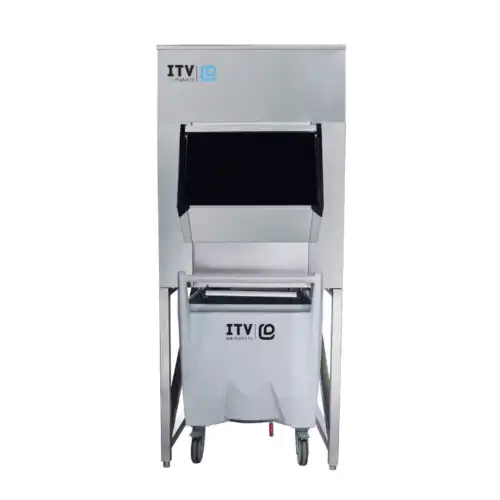 Αποθήκη για παγομηχανή με καρότσι 300+112Kg (SCS300)