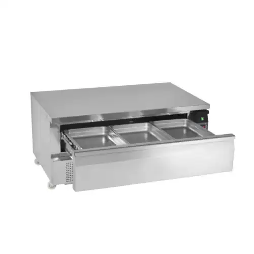 Ανοξείδωτο ψυγείο 2 θερμοκρασιών για 3 GN1/1 με 1 συρτάρι (UD1-3)