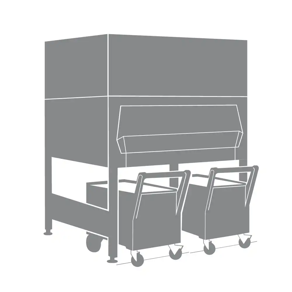 Αποθήκη για παγομηχανή με 2 καρότσια 812+224Kg (SCD800) - Image 3