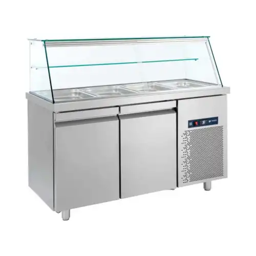 ΨΥΓΕΙΟ ΣΑΛΑΤΩΝ ΜΕ ΒΙΤΡΙΝΑ ΓΙΑ 4 ΛΕΚΑΝΑΚΙΑ GN1/1 (SMGN 139)