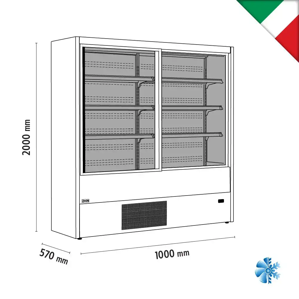 Self service με συρόμενες πόρτες (OLIMPO B200 VIEW 1000 BLACK) - Image 3
