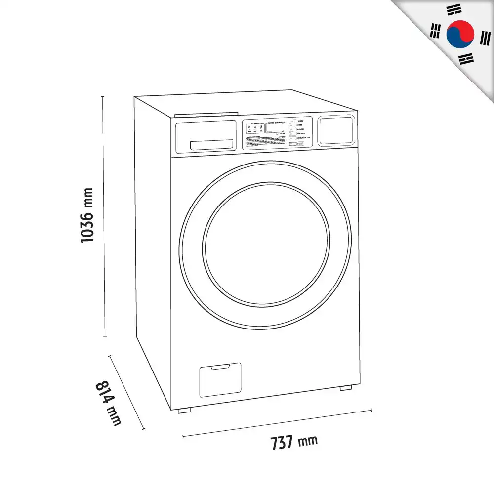 Πλυντήριο ρούχων 15 κιλών Στοιβάσιμο (TITAN C MAX WIFI HEATER SL) - Image 3