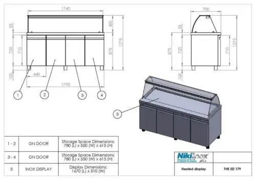 Επιδαπέδιος θερμοθάλαμος με λάμπες αλογόνου THE ED 179 (H0HC.GN179E)