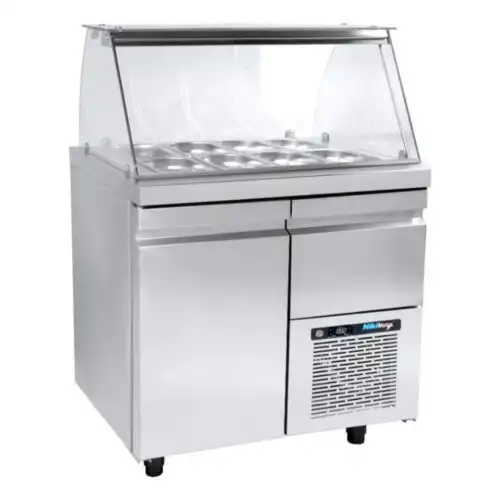 Ψυγείο-Βιτρίνα σαλατών με ψυκτικό μηχάνημα SA GN 089M (R0S7.GN089R)