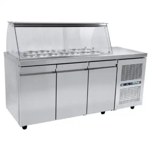 Ψυγείο-Βιτρίνα σαλατών με ψυκτικό μηχάνημα SA GN 185M (R0SA.GN185R)