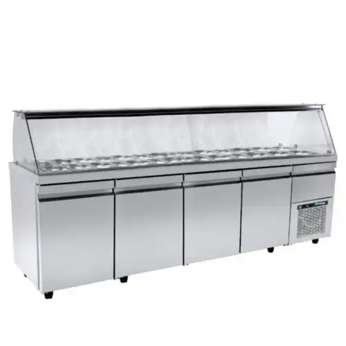 Ψυγείο-Βιτρίνα σαλατών με ψυκτικό μηχάνημα SA GN 224M (R0S7.GN224R)