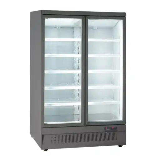 Βιτρίνα κατάψυξης διπλή με ανοιγόμενες πόρτες RAL 7015 εξωτερικά (MR 126 BT2 GREY)