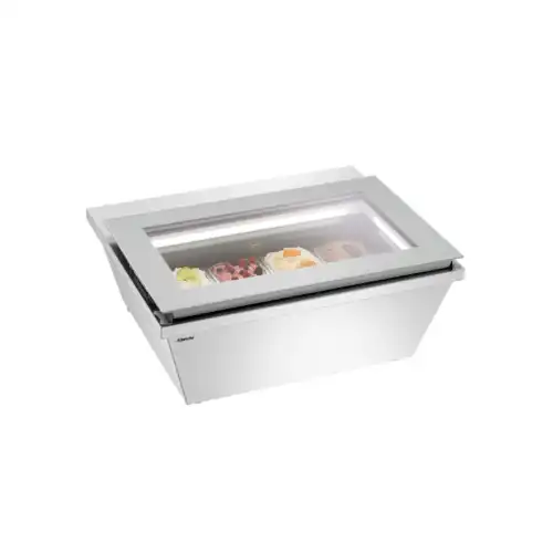 Bιτρίνα σερβιρίσματος παγωτού 4 γεύσεων επιτραπέζια (700248)